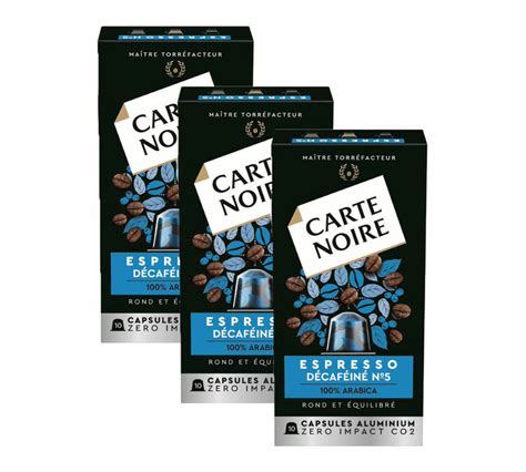 Carte Noire 30 Capsules Compatibles Nespresso® Décaféiné