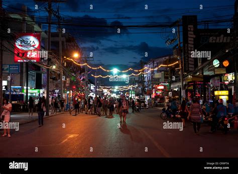 Bangla Road The Walking Street On Patong Beach In Phuket Thailand