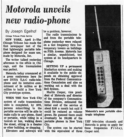 Qanda Motorola Exec Who Made The First Cellphone Call 50 Years Ago Talks Chicago Chatgpt And