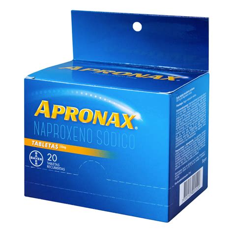 Apronax 550 Mg 20 Tabletas Pharmamas