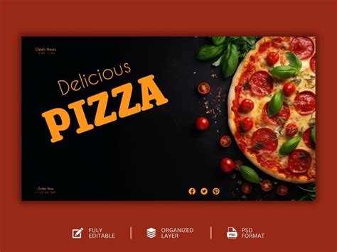 Premium Psd Food Menu And Delicious Pizza Graphic Design Template