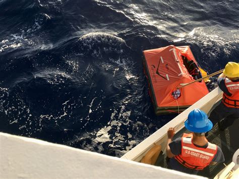 Dvids Images Coast Guard Rescues 7 Mariners From Vessel On Fire Off