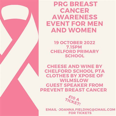 PRG Breast Cancer Awareness Event | Over Peover and Snelson Parish Website