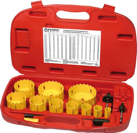 Hole Saw Set Carbide Pc Mm Magnum