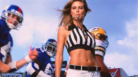 Wallpaper Sports Women Brunette Belly American Football Uniform