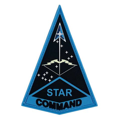 U S Space Force Pvc Patch Star Command With Hook Vanguard Industries