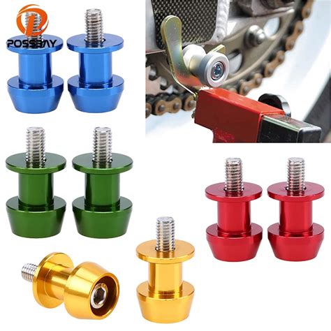 Possbay Universal Mm Aluminum Motorcycle Stand Swingarm Spools Slider