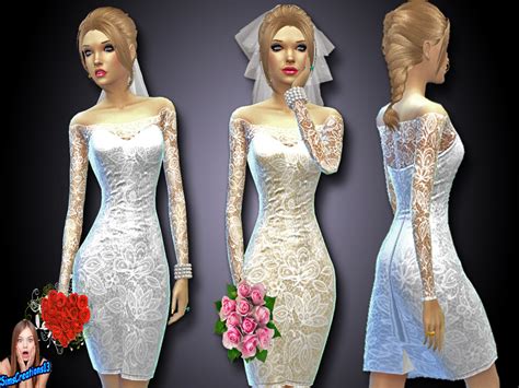 Sims Cc S The Best Wedding Dress Tatiana By Beo Sims Sims Hot Sex Picture