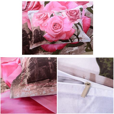 3d Pink Rose Bedding Set Ebeddingsets