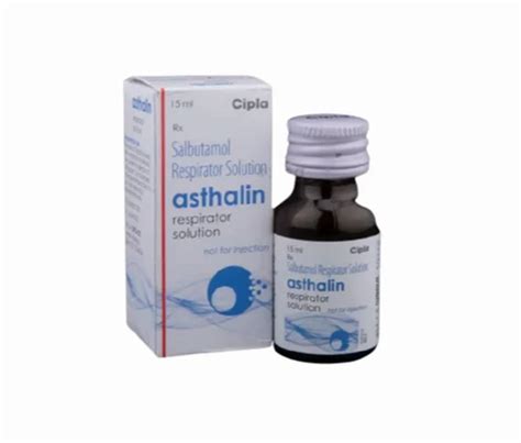 Asthalin Respirator Solution Salbutamol Cipla Ltd At Rs 295 Pack In Surat