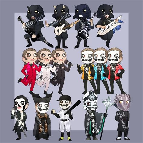 Ghost Band Acrylic Keychain Copia Terzo Ghoul - Etsy