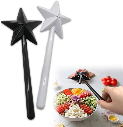 2pcs New 3 Holes Magic Wand Salt And Pepper Shakers Modern