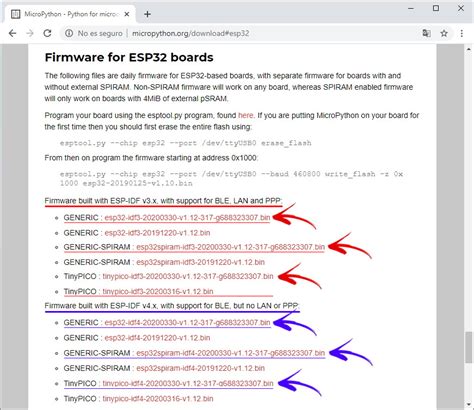MICROPYTHON ESP32 Instalación de MicroPython en el microcontrolador