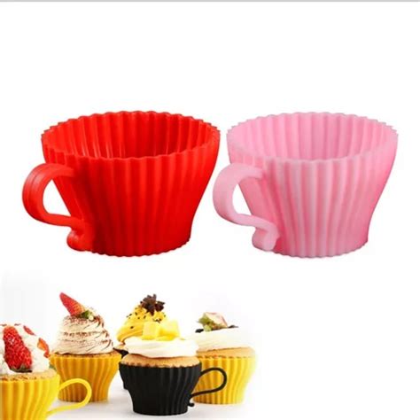 Molde Muffins Silicona Individual Taza Horno Cupcakes Magda