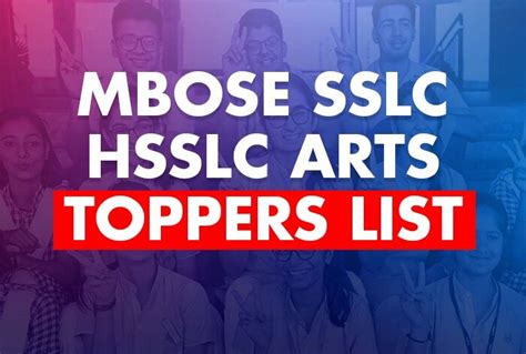 Mbose Sslc Hsslc Arts Toppers Samridhya Tops Sslc Larisa Tops