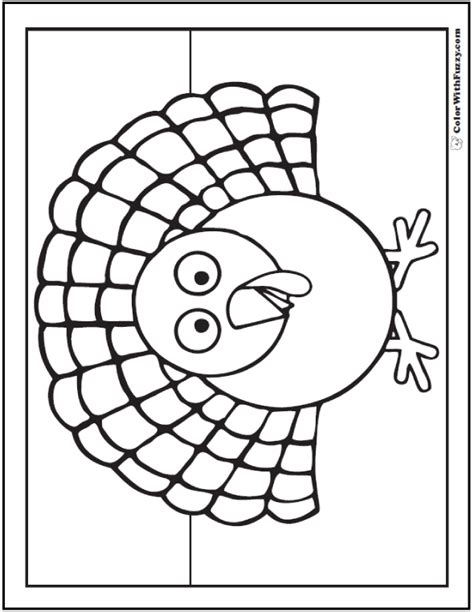 30 Turkey Coloring Pages Digital Interactive Thanksgiving Printables