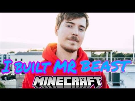 How To Build MR BEAST In Minecraft Tutorial I Built MR BEAST In