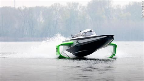 All Electric Racebird Hydrofoil Boat Flies Over The Water At Incredible