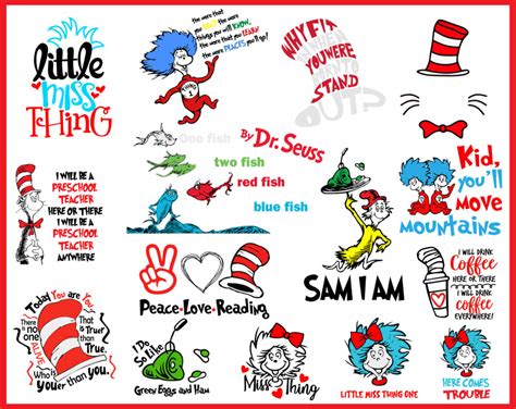 A Dr Seuss Svg Dr Seuss Svg Bundle Cat In Hat Svg Lorax Svg