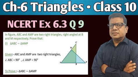 In Figure Abc And Amp Are Two Right Triangles Right Angled At B And M Respectively Prove That