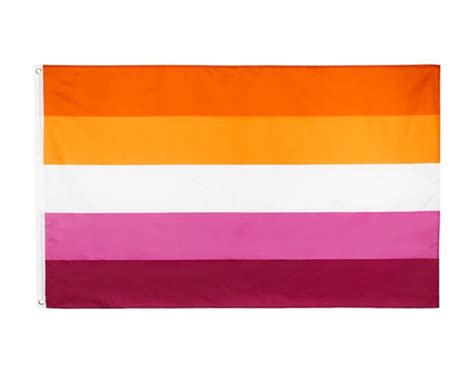 Sunset Lesbian Flag Lesbian Pride Flag For Wall Lesbian Etsy Uk