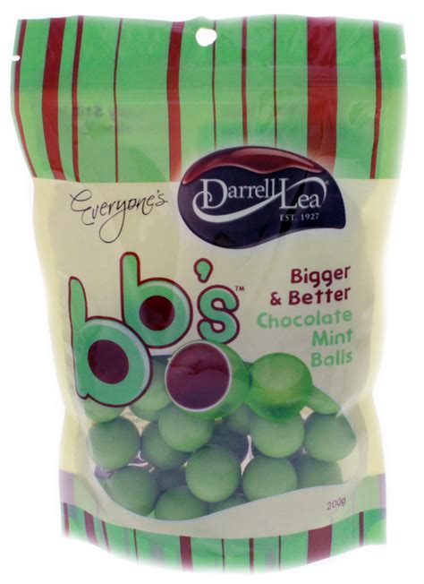 Darrell Lea Bbs Chocolate Mint Balls 200g At Mighty Ape Nz