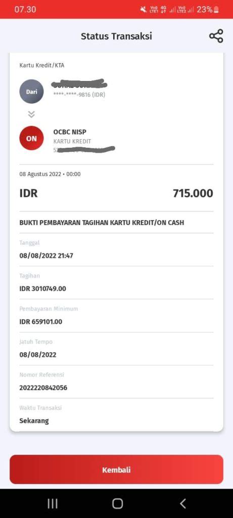 Bayar Tagihan Kartu Kredit Tepat Waktu Tapi Dikenakan Denda Keterlambatan