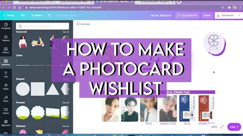 How To Create A Photocard Wishlist YouTube