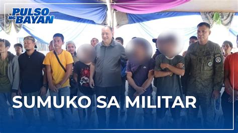 Abu Sayyaf Supporters Sa Sulu Sumuko Sa Militar Youtube