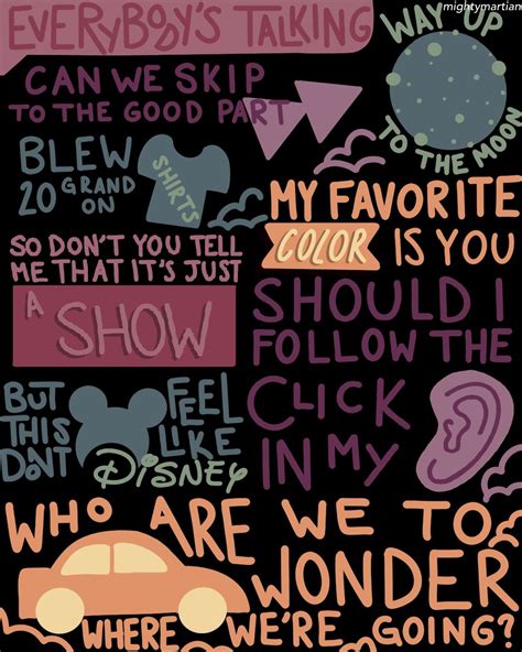 Design Of Lyrics From Some Songs On Ajr’s Album “the Click” Kinds Of Music Music Love Dance