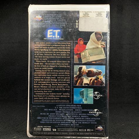 E T The Extra Terrestrial Vhs Clamshell Thx Remastered Classic