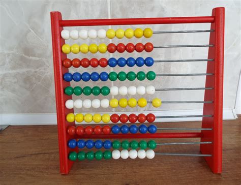 Vintage Wooden Abacus Educational Large Counting Frame 100 Etsy