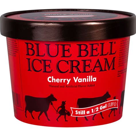 Blue Bell Cherry Vanilla Ice Cream (0.5 gal) Delivery or Pickup Near Me ...