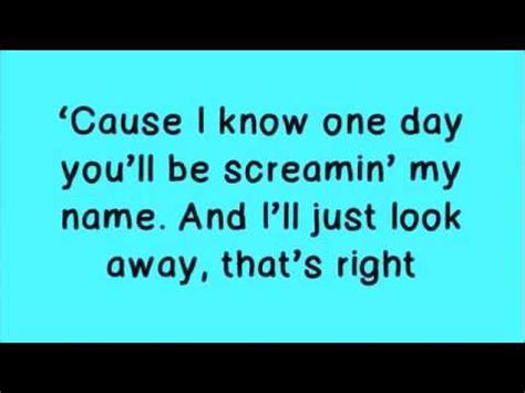 Glee Loser Like Me Lyrics On Screen Youtube