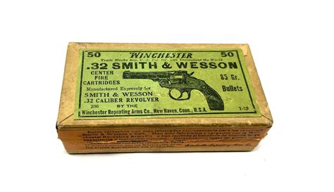 Vintage Winchester Cartridge Box 32 Smith and Wesson Box Only Etsy 日本