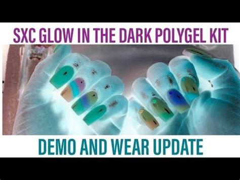 DIY Nails With SXC Cosmetics Glow In The Dark Polygel Kit Wear Update