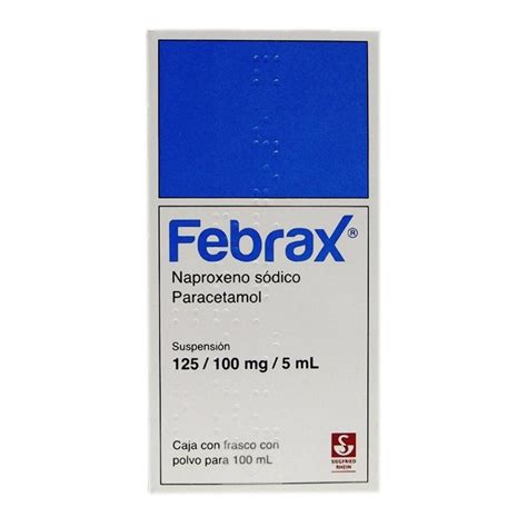 Febrax 125 100 mg 5 ml suspensión 100 ml Walmart