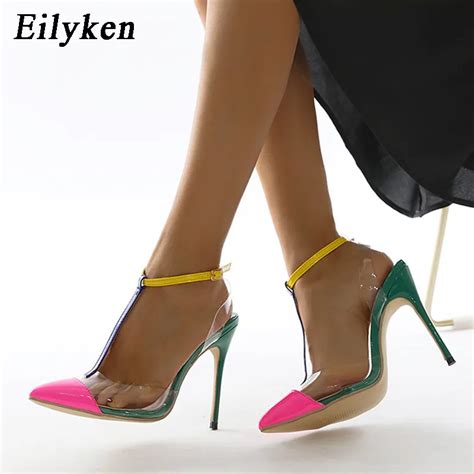 Eilyken Escarpins Talons Hauts Pour Femmes Sandales Sexy Pointues L