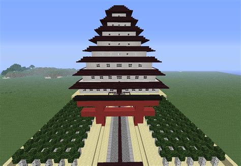 Japanese Castle Chinese Pagoda Minecraft Project