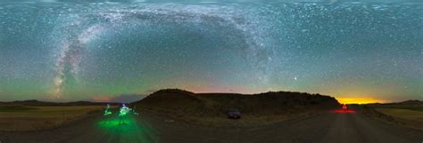 Oregon A Dry Malheur Reservoir And Lights Of Boise 360