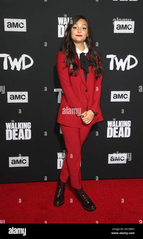 Hollywood Ca September 23 Cassady Mcclincy At The Walking Dead