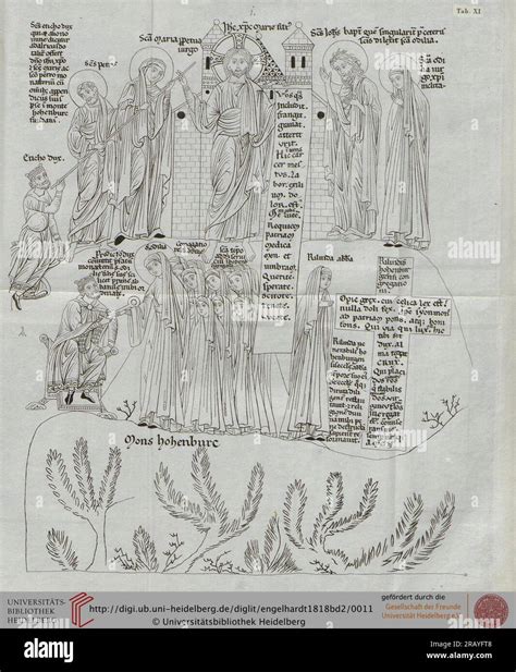 Hortus Deliciarum By Herrad Of Landsberg Stock Photo Alamy