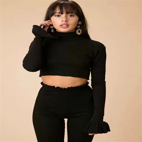 2018 New Two Piece Set Women Spring Autumn Sexy Slim Turtleneck Crop Tops And Long Pants Suits