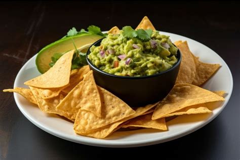 Guacamole nachos. Generate Ai (3517474)