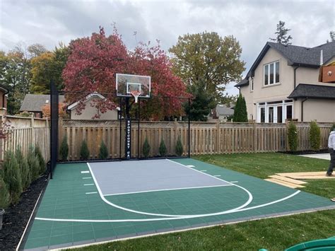 Small Courts Sport Court Ontario In 2024 Backyard Backyard Court