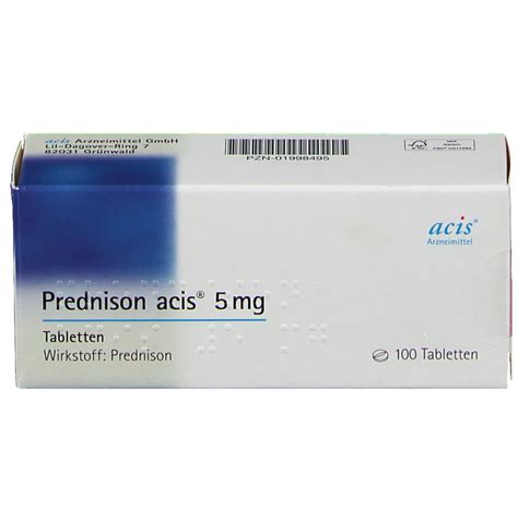 Prednison Acis 5Mg 100 St Mit Dem E Rezept Kaufen Shop Apotheke