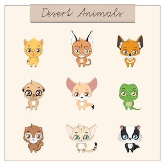 Free Vector | Collection of cute animal stickers