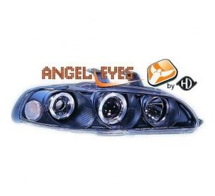 Paire De Phares Angels Eyes Noir Pour Honda CIVIC 1992 1995 214 90