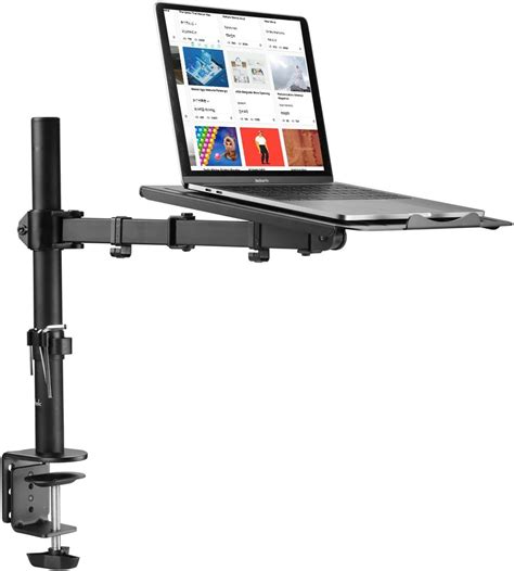 Suptek Laptop Arm For Desk Monitor Arm With Laptop Tray Laptop Desk