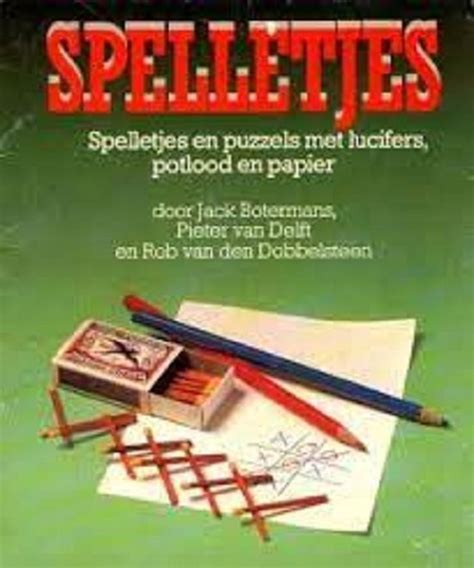 Spelletjes En Puzzels Met Lucifers Potlood En Papier Jack Botermans